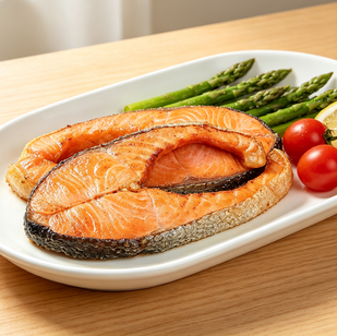 Gourmet Smoked Salmon Steaks Ready to Savor